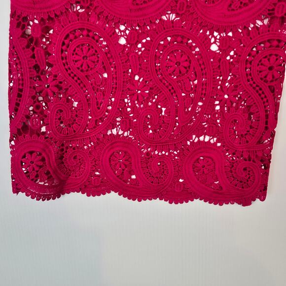L'Agence Geraldine Paisley Crochet Cover Up Pants Elastic Drawstring Waist S NEW - Picture 8 of 9
